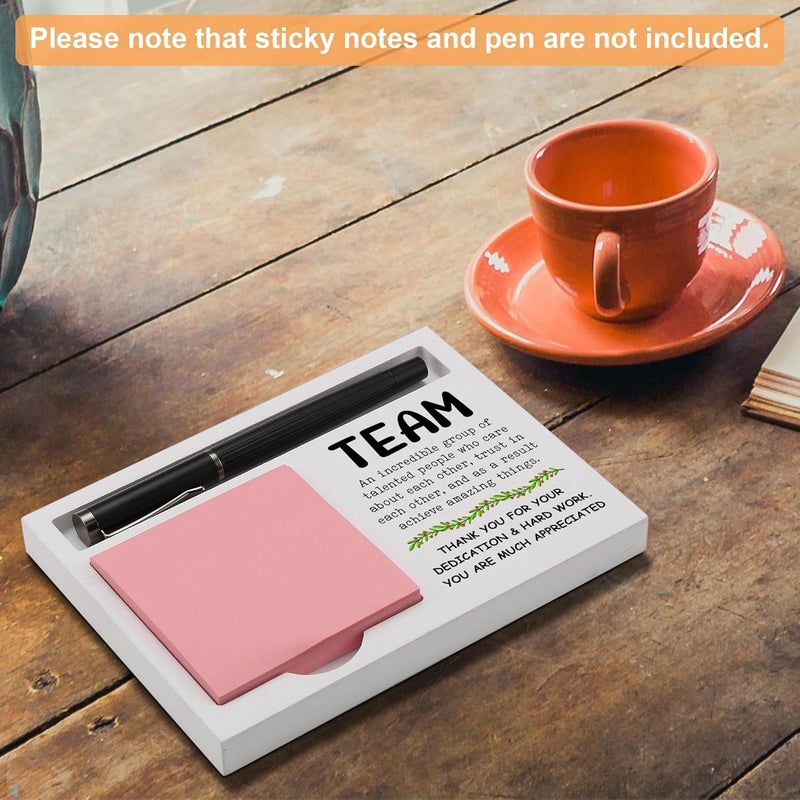 CINRLLA Team Appreciation Sticky Note Holder Desk Organizer, Motivational Gift for Coworkers Employees, Thank You Gift for Team Members, Office Decor for Work Desk, Promotion Birthday Gift, NPB610 - Image 5